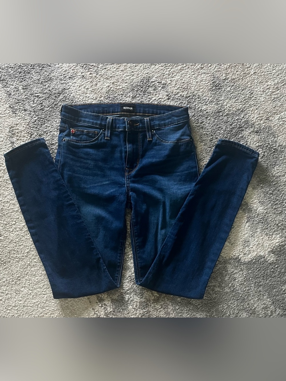 Hudson Dark Wash Natalie Super Skinny Jeans - Deep Blue Size 26